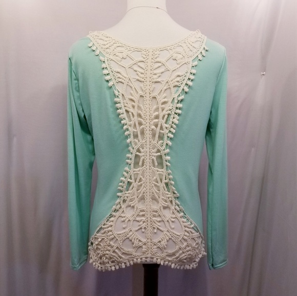 Open Back Not So Basic Boho Long Sleeve Top - Picture 6 of 8